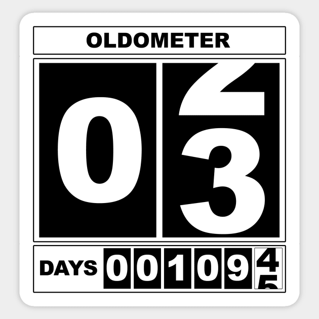 3rd Birthday Oldometer Sticker by mikepod